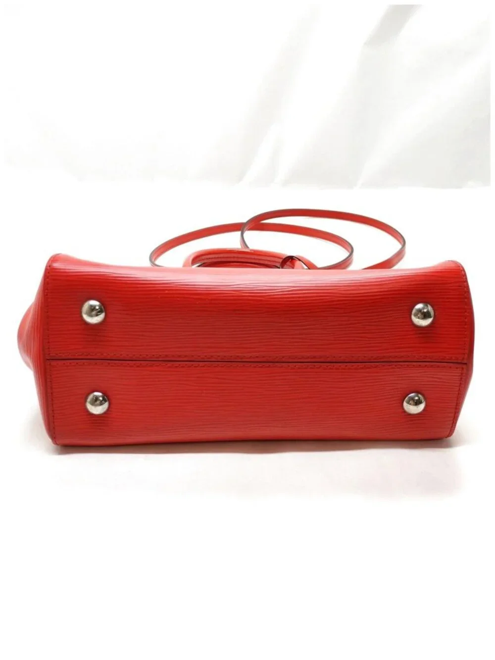 Authentic Louis Vuitton Marly BB Red Epi Leather Shoulder Bag